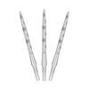 Набор наконечников для дартса Target Darts Swiss Storm Onyx, 3 шт., 26 мм, 30 мм, 35 мм, Серебристый, Золотой, Черный, Стальные, Сменные