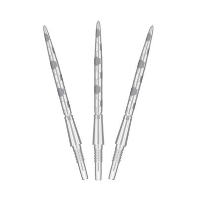 Набор наконечников для дартса Target Darts Swiss Storm Onyx, 3 шт., 26 мм, 30 мм, 35 мм, Серебристый, Золотой, Черный, Стальные, Сменные