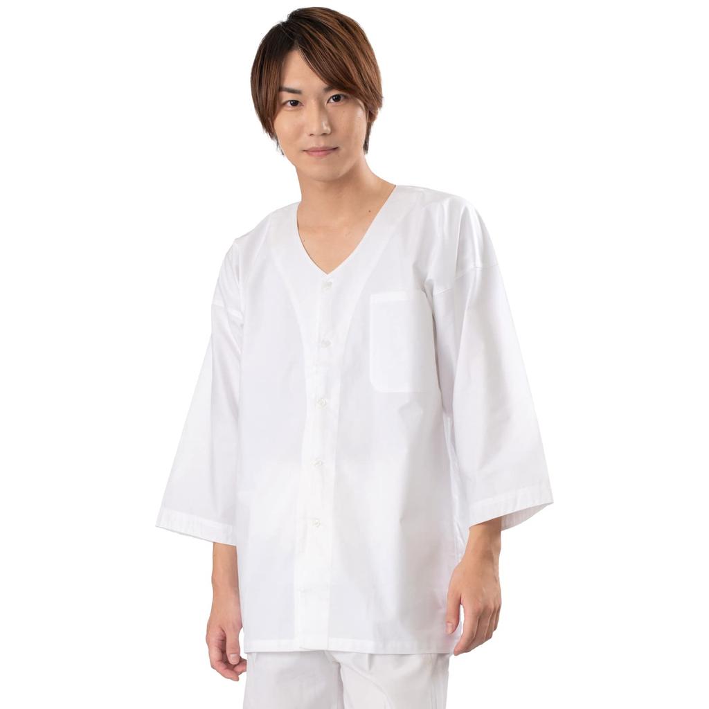 Aiai Dabo Made In Japan Shirt, White, 100% Cotton, (Medium)