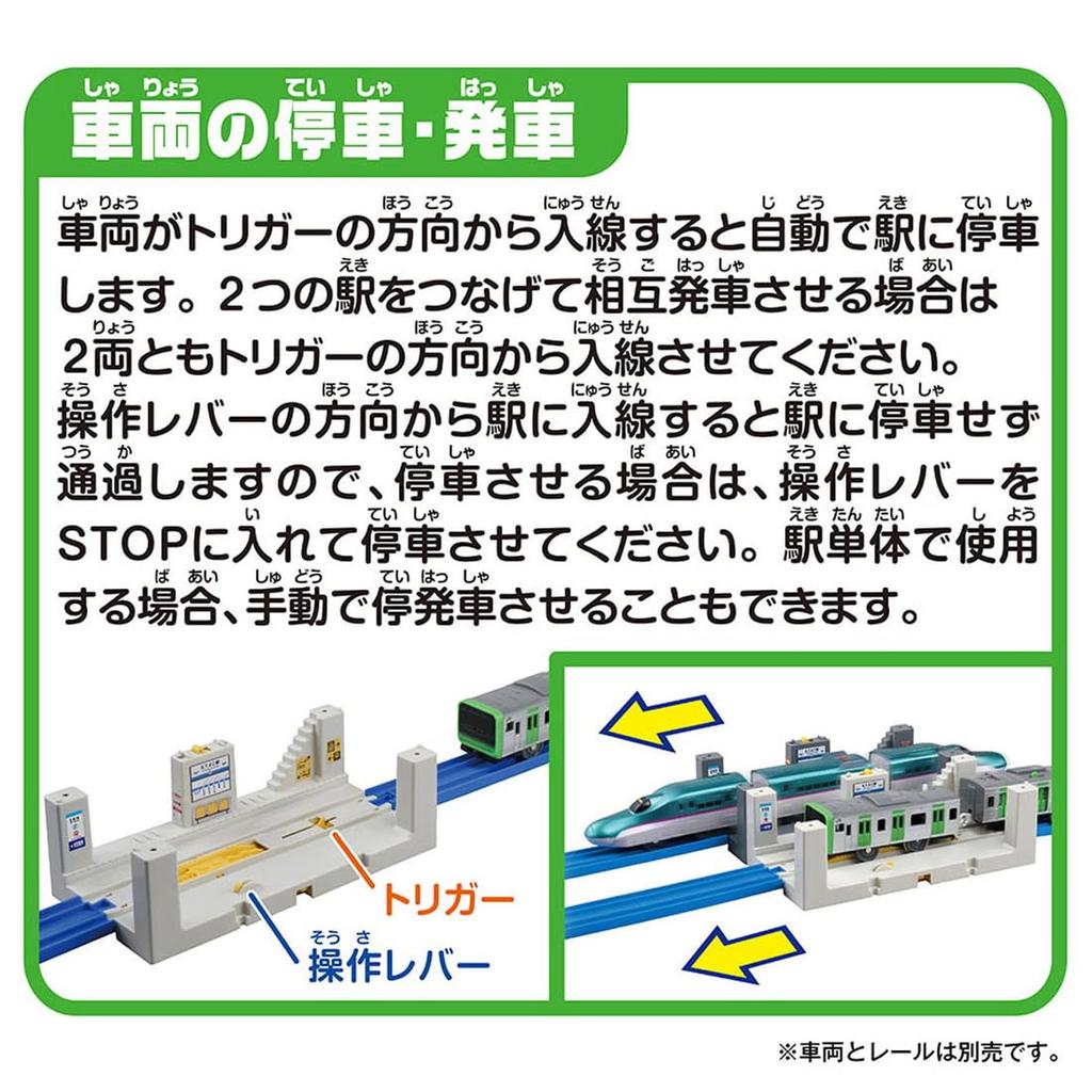 TAKARA TOMY Plarail J-25 Automatic Mutual Departure! Vertical and Horizontal Station Train Toy