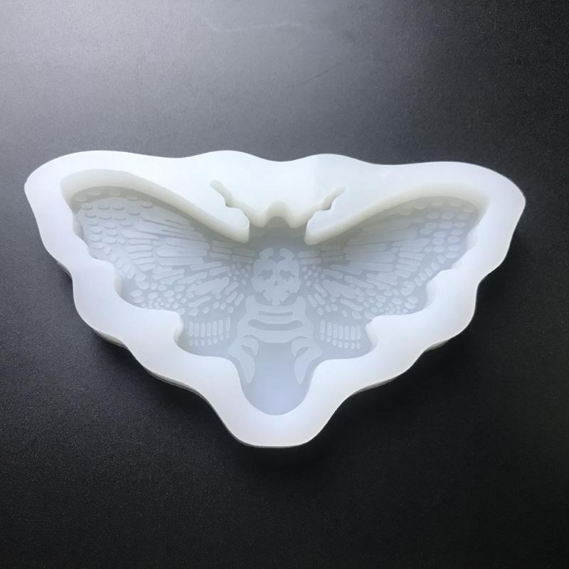 For Creative Moth Keychain Resin Mold Crafts Bracelet Pendant Silicone Mould Handmade Moth for Key Chain Resin Casti