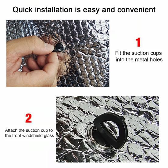 Солнцезащитный козырек на лобовое стекло автомобиля, утолщенный, двухсторонний, с защитой от ультрафиолета, складной, солнцезащитный козырек на переднее окно, козырек, автомобильные аксессуары