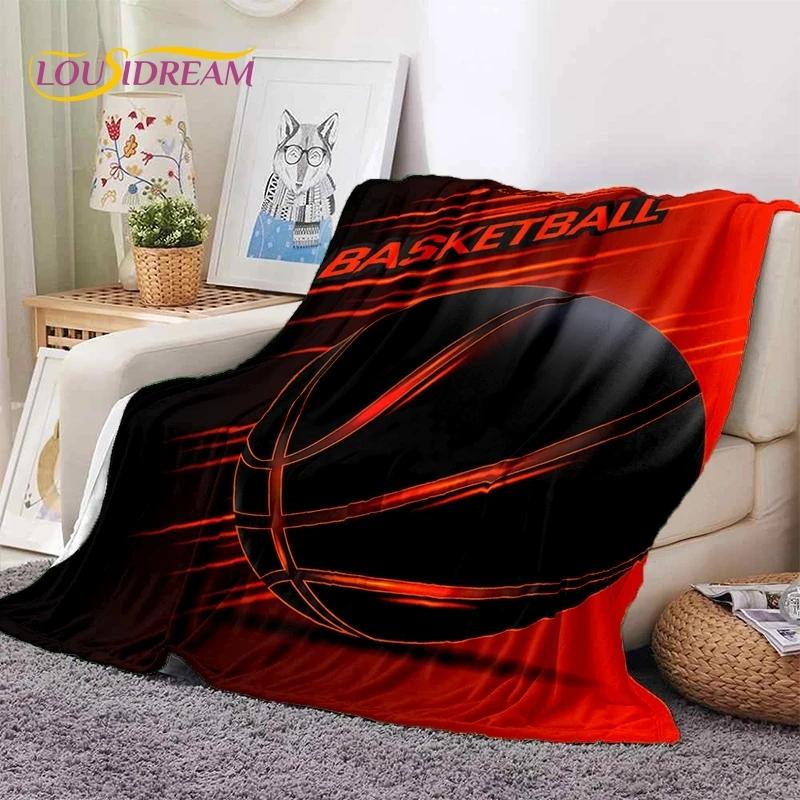 Новейшее мягкое фланелевое одеяло для баскетбольной площадки, для кроватей, спален, диванов, пикников, плед для отдыха на свежем воздухе, подарок