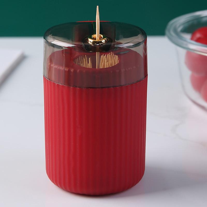 Household Creative Automatic Pops Up Toothpick Box Dispenser Home Living Room Dining Room Toothpick Storage Boxes Holder