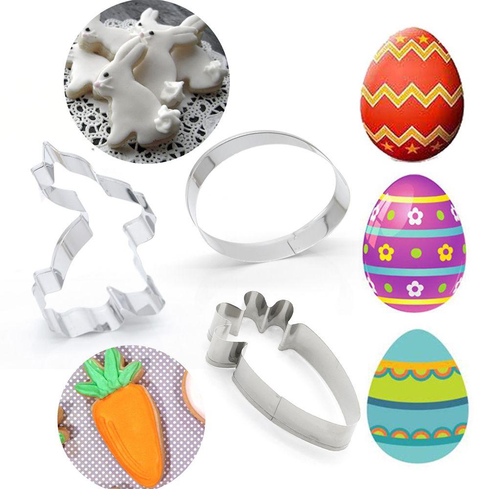 Stainless Steel Baking Pastry Tool Easter Cookies Cutter Biscuit Mould Cake Mold Easter Rabbit