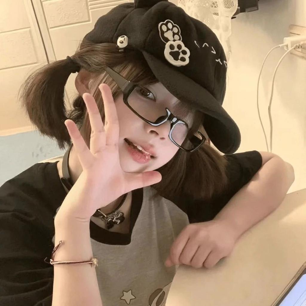 Косплей бейсболка с кошачьими ушками для подростков, девочек, женщин, забавная шапка с ушками, Y2K хип-хоп шапка, все сочетающаяся шляпа от солнца, головной убор на Хэллоуин