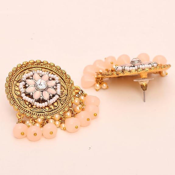 Подарок ракхи подарок для брата подарок на день дружбы для лучшего друга Этническая дива Традиционные синие серьги-подвески с полки и жемчугом для женщин/девочек