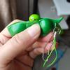 2PCS Fidget Toys Squeeze Pea Beans Keychain ADHD Decompression Toy Novelty Gifts Adults Children Juguetes Antiestrs Autismo