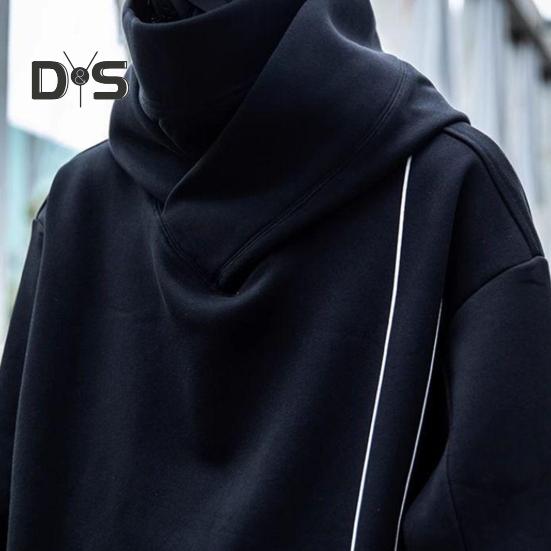 Зимняя толстовка унисекс с капюшоном и защитой шеи, высокий воротник и капюшон в стиле хип-хоп, большой передний карман, утепленная верхняя одежда для отдыха