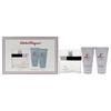 F By Salvatore Ferragamo For Men   3 Pc giFt Set 3.4oz Edt Spray  2.5oz Shower Gel  2.5oz aFter Shave Balm undeFined