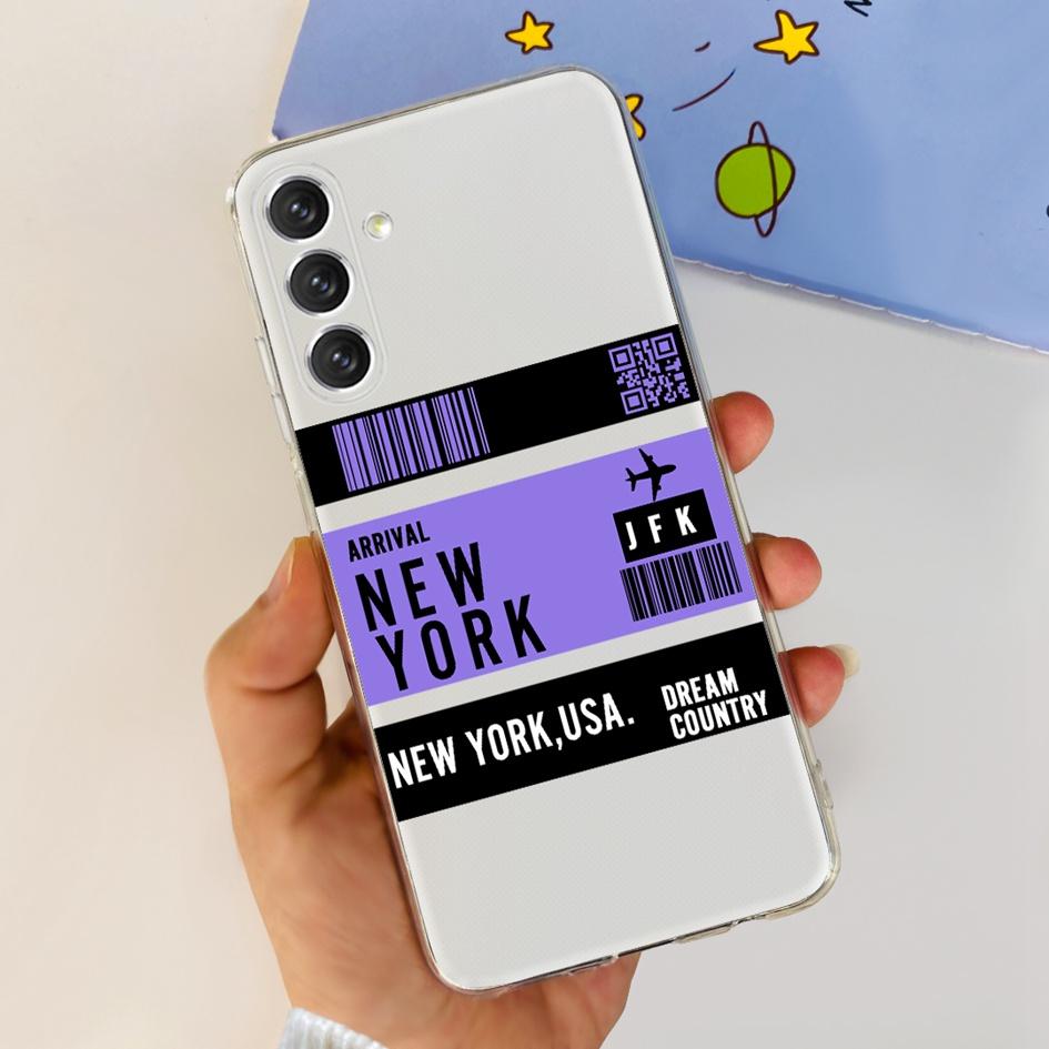 Чехол для Samsung A24 4G 2023 Популярный Цветочный Астронавт Прозрачная Крышка Мягкий Чехол для Телефона Для Samsung A24 A14 5G SM-A146B A 24 Сумка