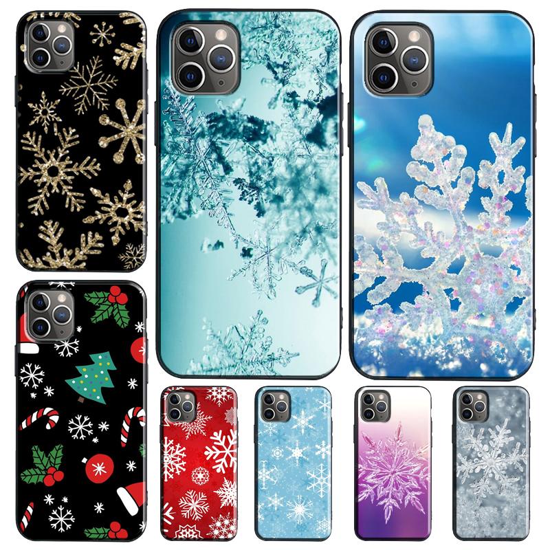 Чехол 'Рождественские Снежинки' для Huawei Nova Y73 Y72 Y70 Y90 Y60 Y61 Y91 12s 12i 11i 8i 9 10 SE P30 P40 Lite P60 Pro