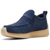 Clarks Удобные повседневные туфли с круглым носком Мужские кроссовки Синие 261-70244