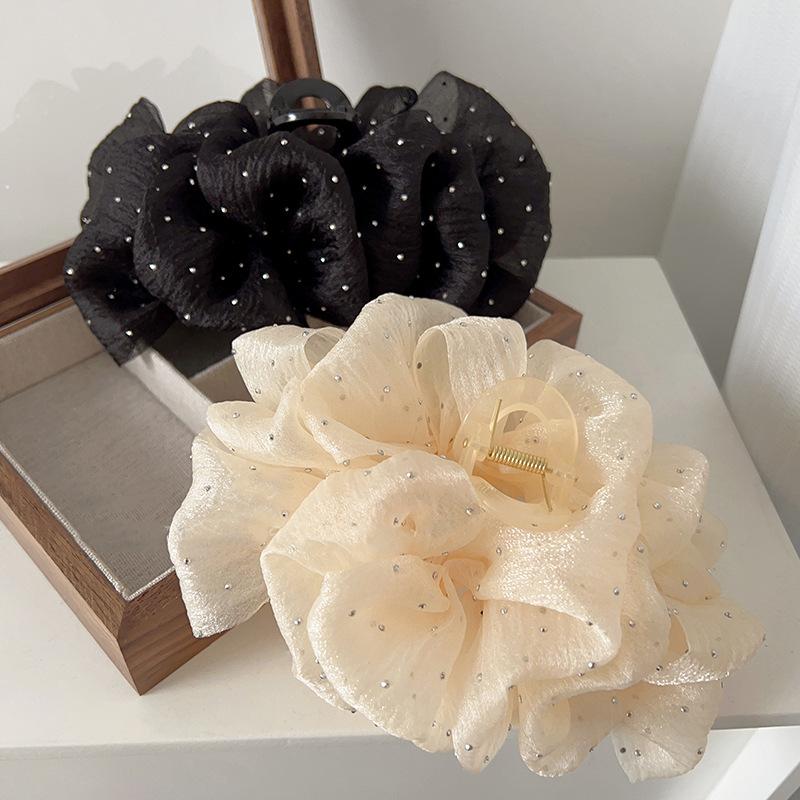 Большая сетчатая шпилька с бантом, темперамент, элегантные женские заколки для волос, головной убор, модная заколка, женские аксессуары для волос