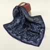Navy Blue Cashew Hip Hop Cotton Square Bandana Scarf Riding Headband Paisley Gifts For Men Unisex 60*60cm