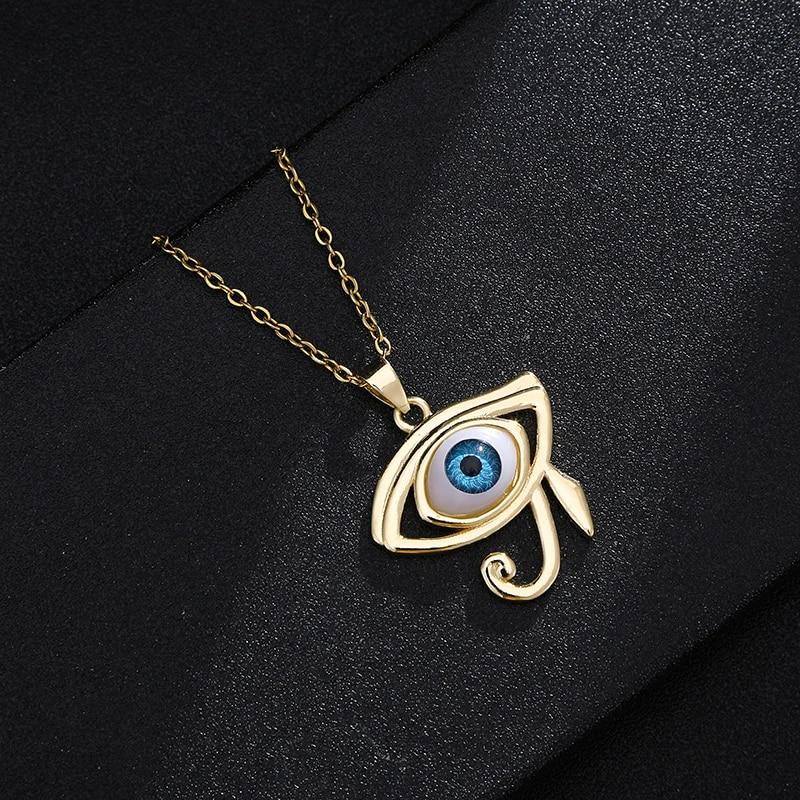 Модное турецкое ожерелье Lucky Evil Eye, женское 8 стилей, голубые глаза, женский шарм, модное эмалированное ожерелье в форме сердца в форме пальмы, ювелирные изделия