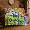 Музыкальная игра My Singing Monsters Мультяшное фланелевое одеяло Мягкое плед для спальни гостиной кровати путешествий кемпинга пикника