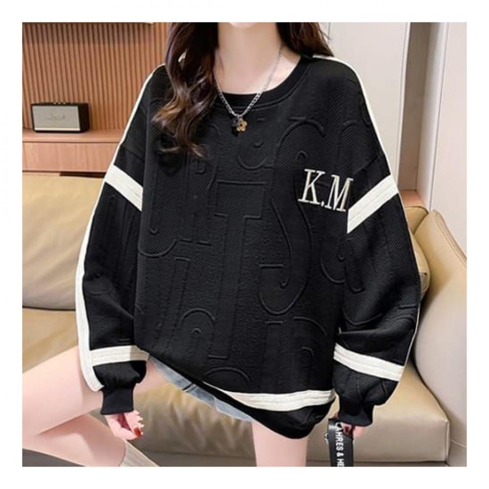 Navava Casual Loose Fit Long Sleeve Sweatshirt Nt2023