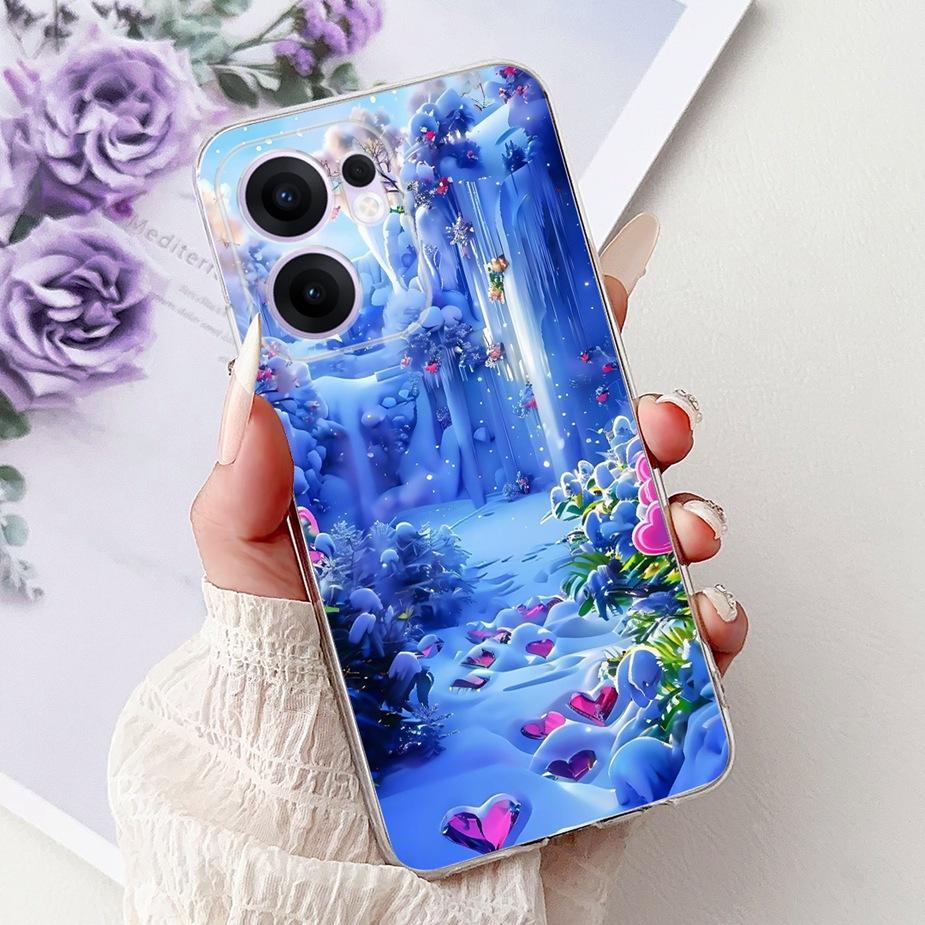 Чехол для Oppo Reno 13F 4G Reno13 Pro Новый модный окрашенный чехол Мягкие силиконовые чехлы для телефона Для Oppo Reno 13 Pro Reno13 F 5G Fundas