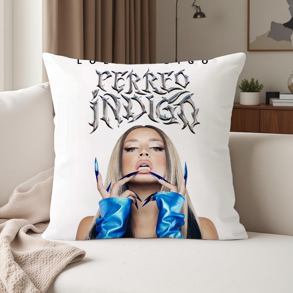 Spanish Singer LLolas Indigo Pillow Case Suitable For Bedrooms Living Rooms Cars Home Decoration