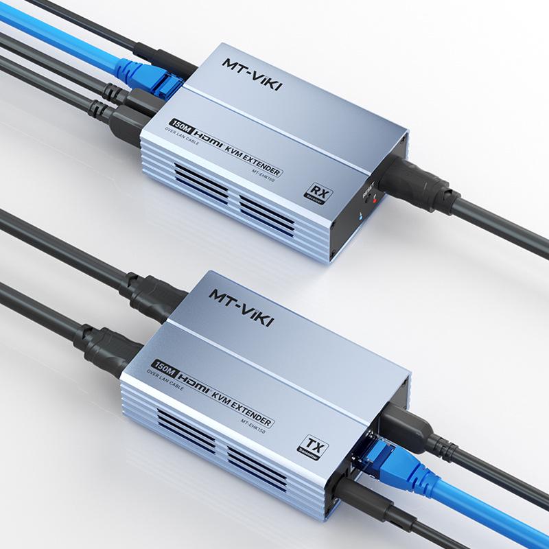 Maitowave HDMI KVM Extender: 150-метровый Ethernet-кабель для HD, управления клавиатурой и мышью - Модель MT-EHK150