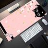 Черная Кошка Узор Сакуры Коврик для Мыши Офисный Ковер Большой Игровой Коврик для Мыши Новый Нескользящий Резиновый Аксессуары для Ноутбука Компьютера Настольный Коврик