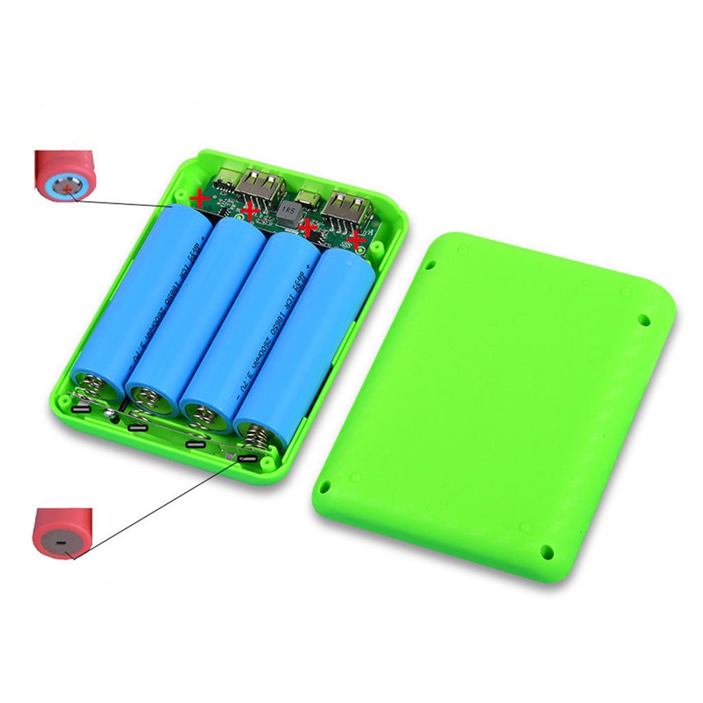 4x18650 Держатель Батарей Корпуса Power Bank Пластиковые Корпуса Зарядное Устройство Power Bank Корпуса Защитники DIY Коробка Без Пайки