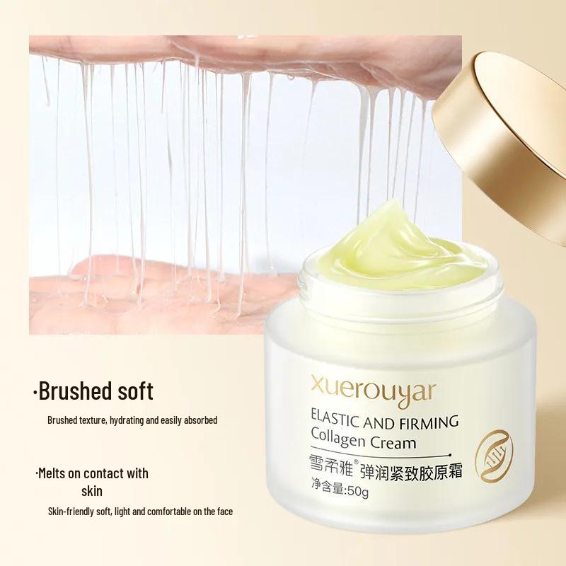 Укрепляющий крем с шелком и коллагеном Xuerouya – Увлажняющий крем для лица против морщин