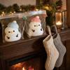 Super Soft Snowman Squeezing Toy Anxiety Relief Stress Ball Non Rebound Fidget Toy  Christmas Gift