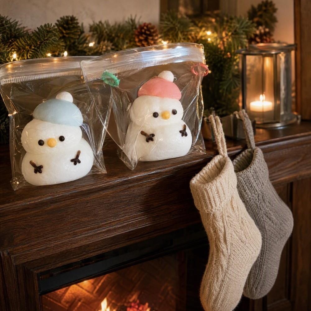 Super Soft Snowman Squeezing Toy Anxiety Relief Stress Ball Non Rebound Fidget Toy  Christmas Gift