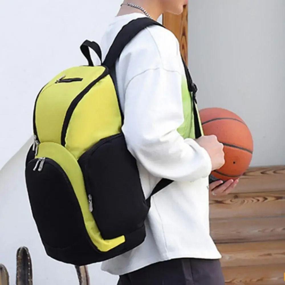 Oxford Cloth Basketball Backpack Multi Compartments Splash Proof Sport Bag Separate Compartment Large Capacity Fitness Bag