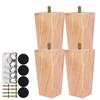 4PCS Solid Wood Furniture Legs 6/10/15cm Chair Bed Table Cabinet Heightening Parts Furniture Foot Replacement Accessories