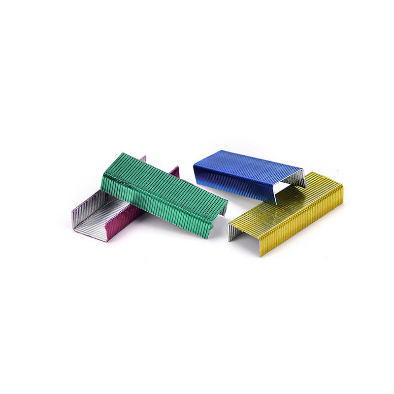 1 упаковка 12 мм креативные красочные скобы из нержавеющей стали для офисных переплетов