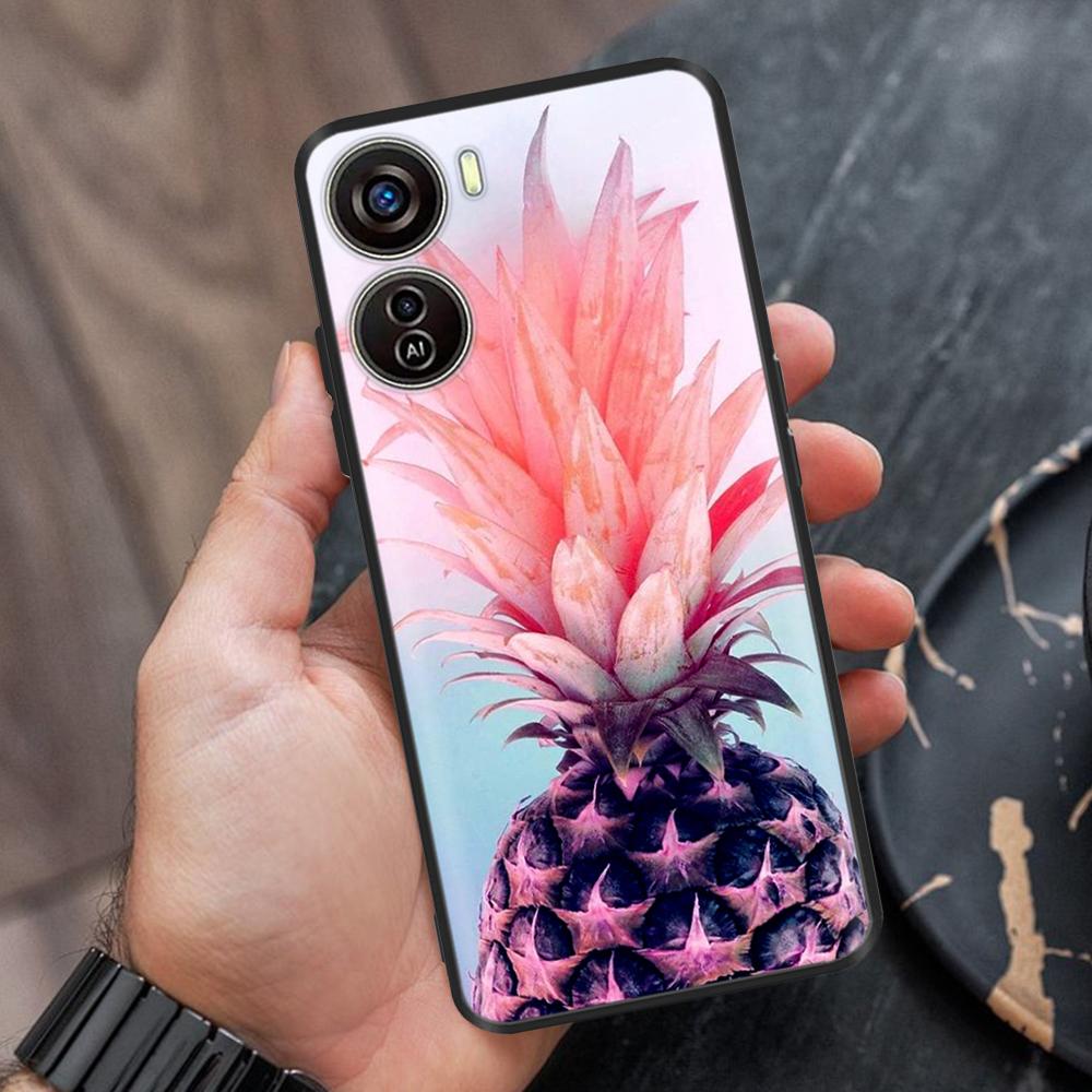 For ZTE Blade V50 Design Case Cartoon Soft TPU Cover for ZTE Blade V50 Design 5G Case Flower Silicone Case V50Design 4G Bumper