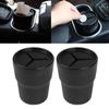 1Pc New Multifunctional Car Mini Trash Bin Cup Holder Car Trash Can Auto Holder Cap Mounts Black Plastic Interior Accessories