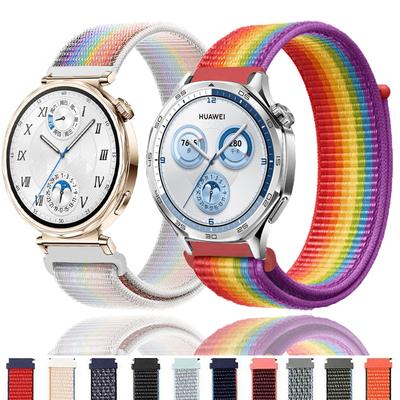 Нейлоновый ремешок для Huawei Watch GT5 46 мм 41 мм спортивный ремешок для Huawei GT5 GT4 GT3 GT2 GT2E дышащий браслет для мужчин и женщин Correa