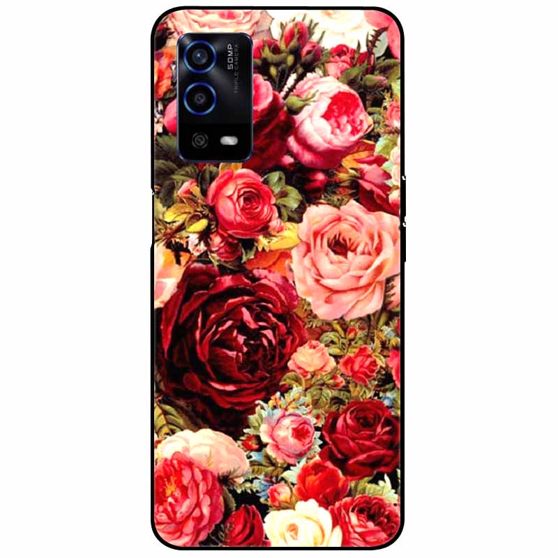 Для Oppo A55 4G Чехол A 55 Силиконовый Мягкий Расписной ТПУ Черная Крышка для Oppo A55 Чехол CPH2325 Милый Funda Coque для OPPOA55 6,51''