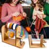 Double Layer Yarn Holder Dispenser High Stability Easy To Assemble Handmade Wood Yarn Dispenser Yarn Ball Holder