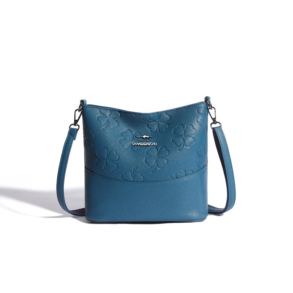 Women's Soft Leather Shoulder Bag Crossbody Messenger Bags Retro Feminine Bags Luxury Designer Bags