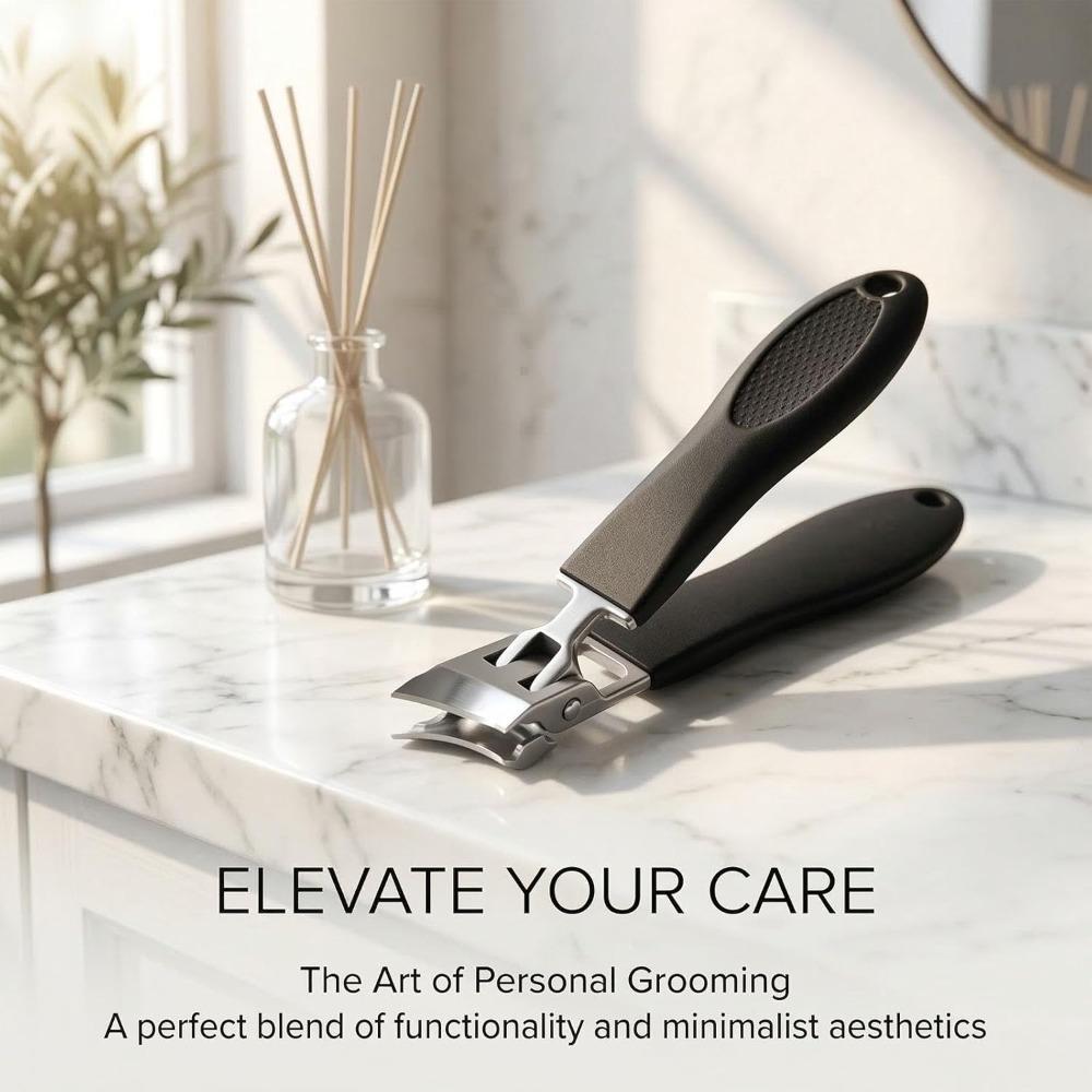 Wide Jaw Opening Anti-Splash Slanted Nail Clipper, 2026 New Fingernail and Toenail Clippers, Suitable for Ingrown Nails and Thick Nails