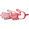 2pcs Red Durable Plastic Golf Gloves Stretcher Golf Gloves Hanger For Outdoor Sports