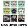 Футболка Moo Deng Tiny Baby Hippo Star Thailand Cute Love Pygmy Hippo унисекс для детей, мальчиков и девочек, с принтом, с коротким рукавом и круглым вырезом