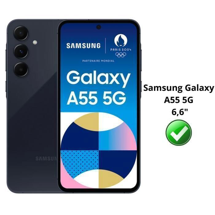 Verre Trempé pour Samsung Galaxy A55 5G et Protection Caméra [Pack 2] Film Vitre Protection Phonillico®