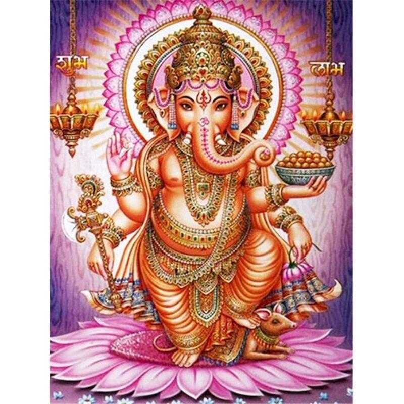 Полная Алмазная вышивка Слон Бог Алмазная картина картина мозаика ручная вышивка картины художественное произведение