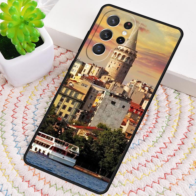 Турция Стамбул Пейзаж TPU Чехол для телефона Для Samsung Galaxy note 10 pro S26 S25 S24 S23 S22 Ultra Plus S21 FE S20 Ударопрочный Чехол
