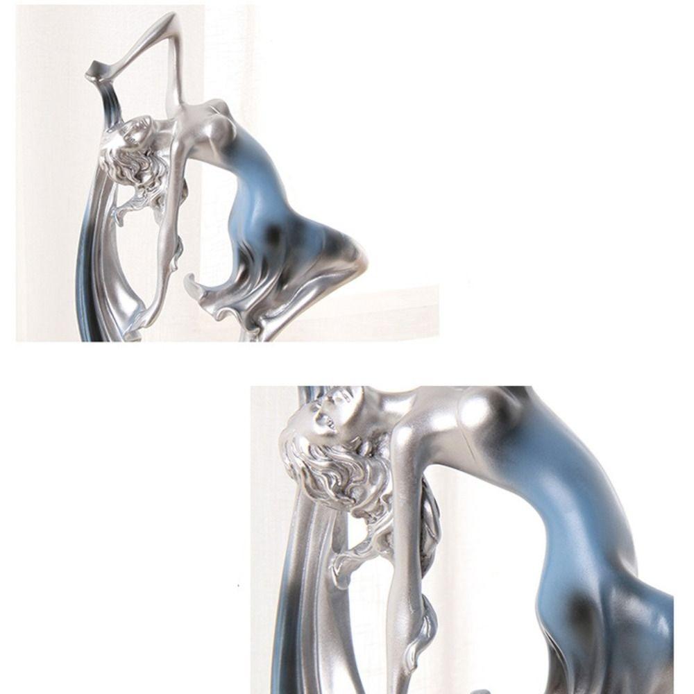 Art Dance Girl Ornaments Handicraft Miniatures Figurine Sculpture Girl Character Statue Birthday