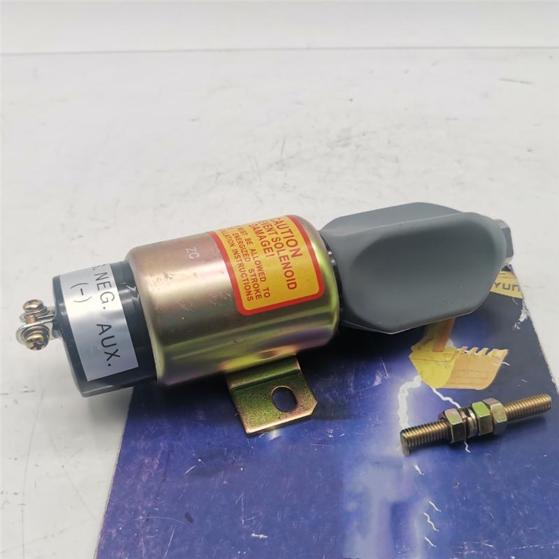 Durable-1751-12E2U1B1 Excavator Diesel Fuel Cut-Off Solenoid Valve SA-4984-12 77402 For S40 S45 S60 Shutdown Stop Solenoid Valve