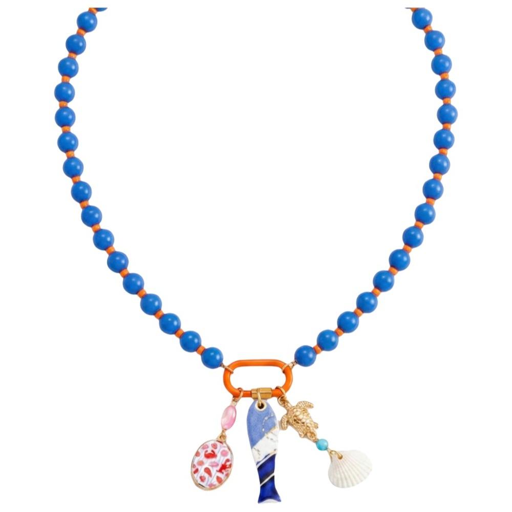 Handmade Beaded Necklace Starfish Shell Charm Multi-Layer Necklace Boho Necklace Jewelry Gifts
