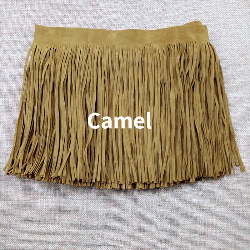 2 м двусторонняя искусственная замша с бахромой и кисточками, отделка юбки своими руками, платье, бахрома по краю, сумка, швейное ремесло