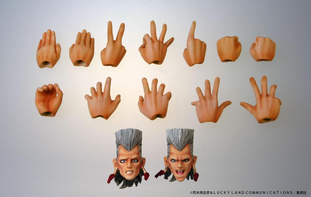Супер подвижная фигурка Bizarre Adventure Part Polnareff примерно 160 мм окрашенная подвижная фигурка "JoJo's 3" JP. ПВХ, АБС и нейлон